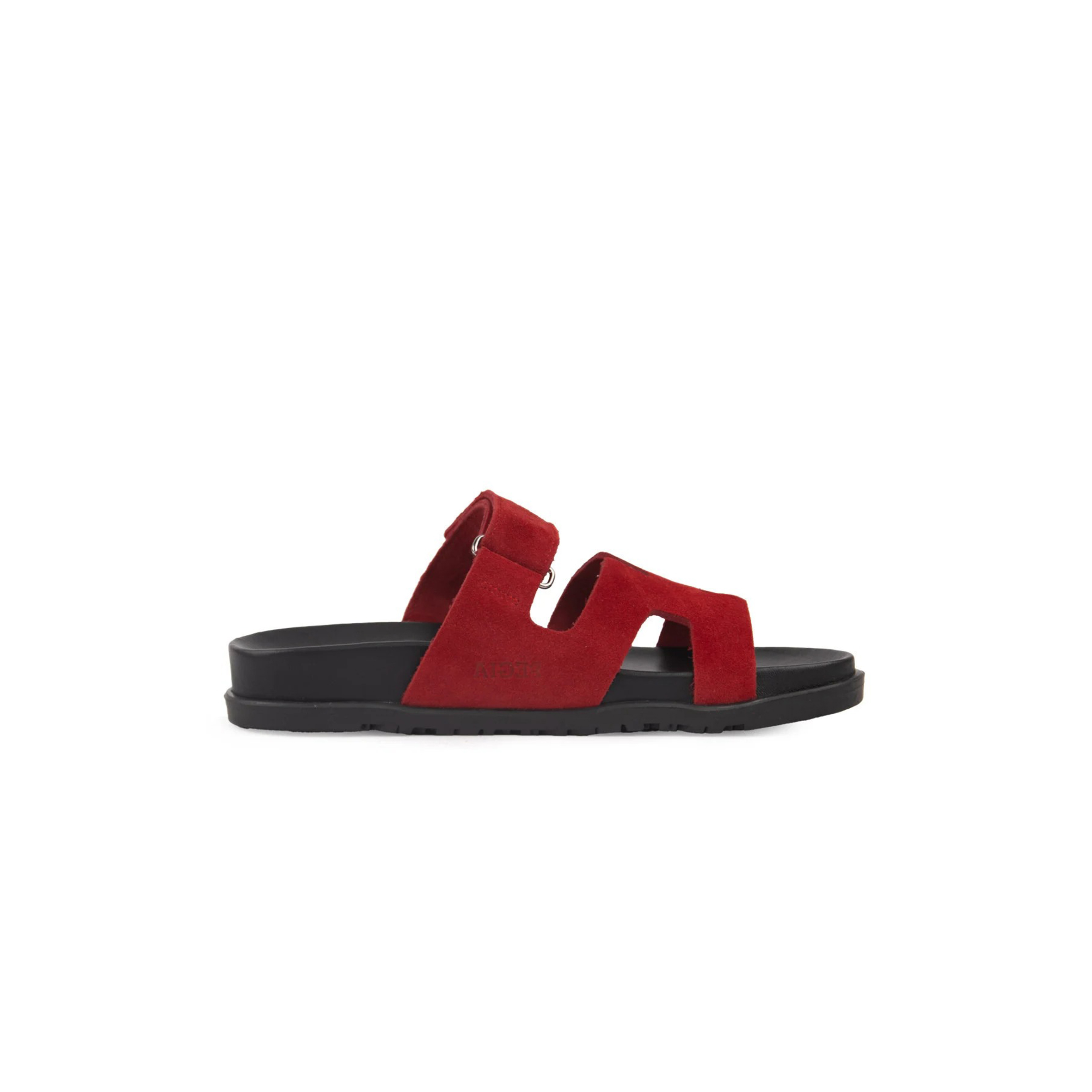 HERMÈS CHYPRE SANDALS ROSE FRAMBOISE SUEDE 